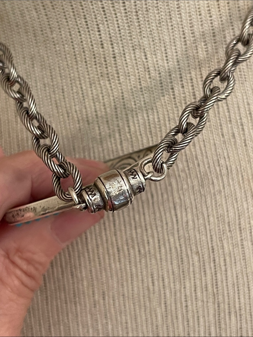 Brighton Primrose Pendant Necklace Silver-Turquoise - Picture 9 of 16